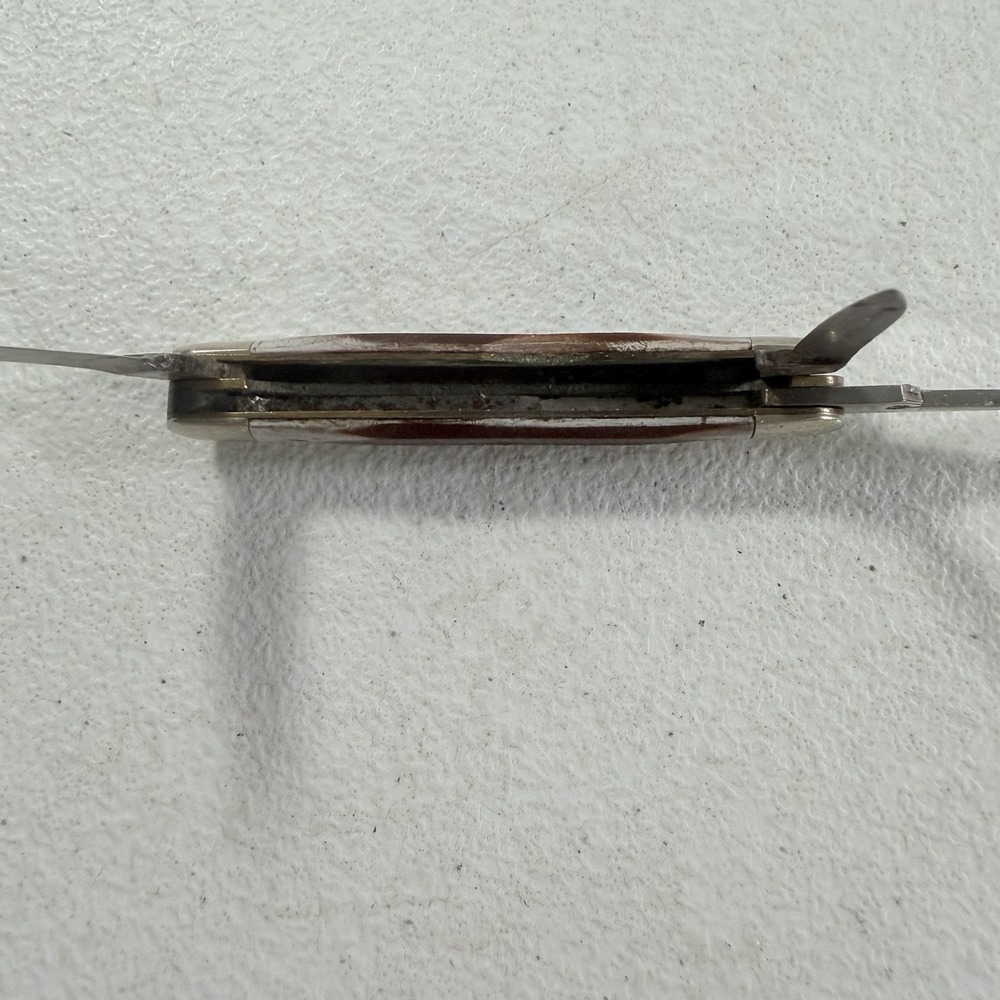 VTG Schrade Old Timer 106OT Stockman 2 Blade Knife USA Scissors Delrin Handles - Picture 6 of 11